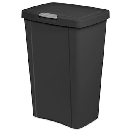 Sterilite Sterilite 10459004 13GAL 49 ltr. Touch Top Wastebasket Can  Black 204232